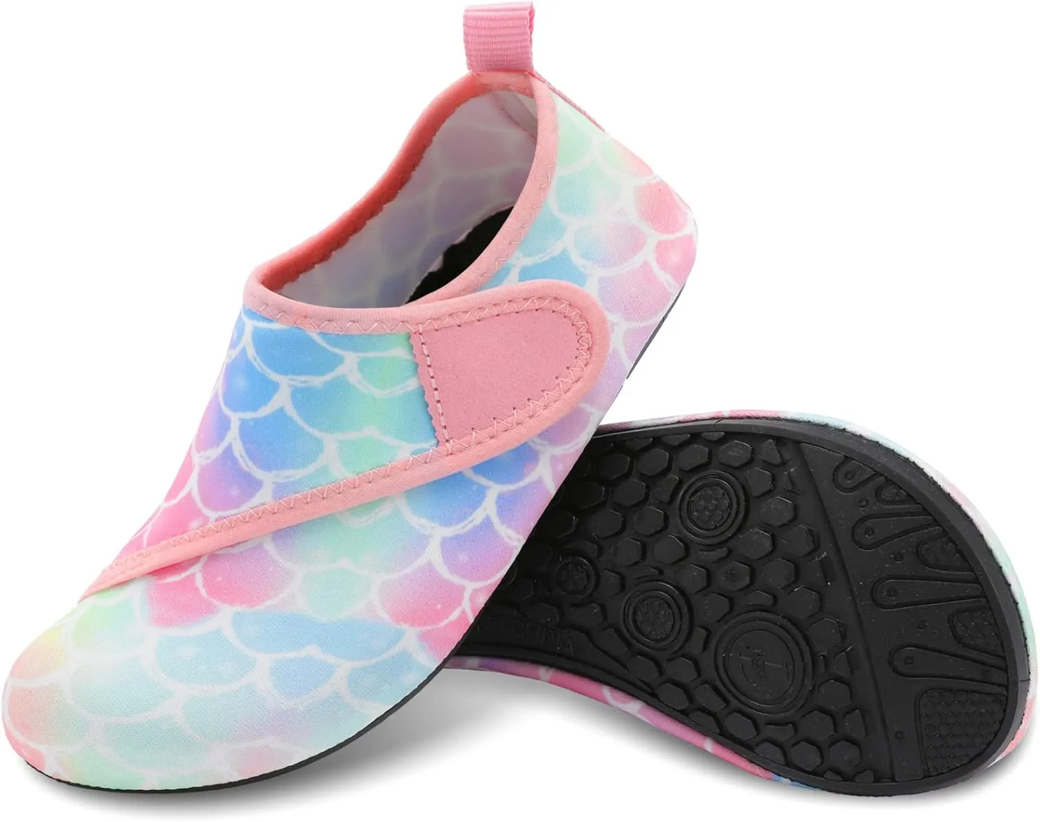 L-RUN Toddler Water Shoes Barefoot Aqua Socks Kids Swim Shoes for Beach Pool Surfing Yoga