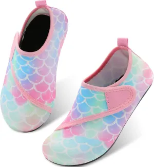 L-RUN Toddler Water Shoes Barefoot Aqua Socks Kids Swim Shoes for Beach Pool Surfing Yoga