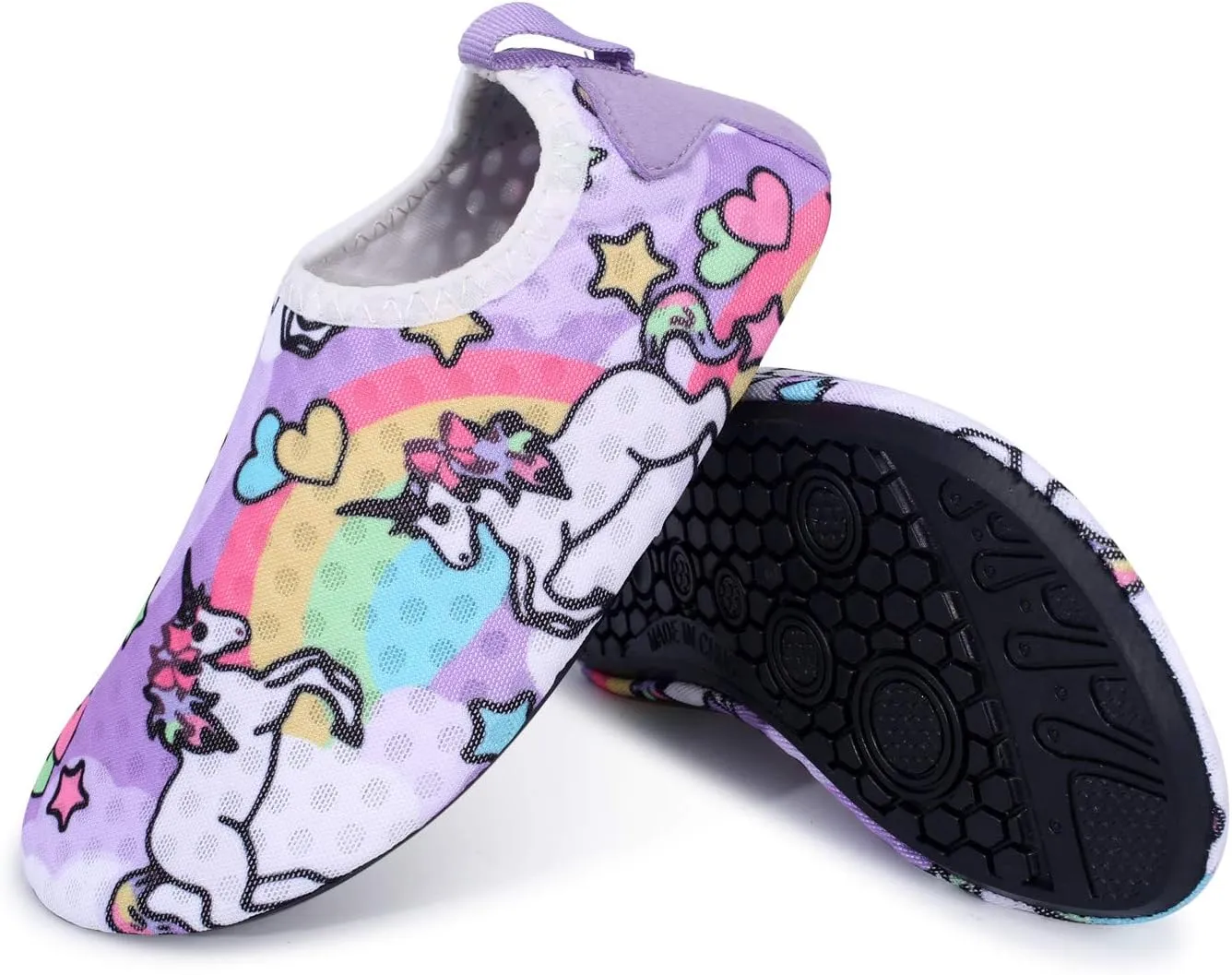 L-RUN Toddler Water Shoes Barefoot Aqua Socks Kids Swim Shoes for Beach Pool Surfing Yoga