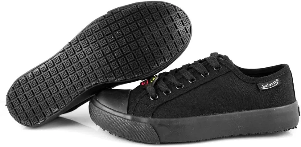 Laforst Womens Sunbrella Slip Resistant Skate Style Soft Toe Work Shoe   Free Socks