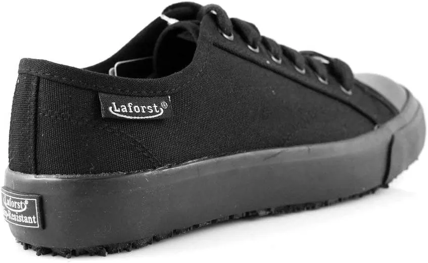 Laforst Womens Sunbrella Slip Resistant Skate Style Soft Toe Work Shoe   Free Socks