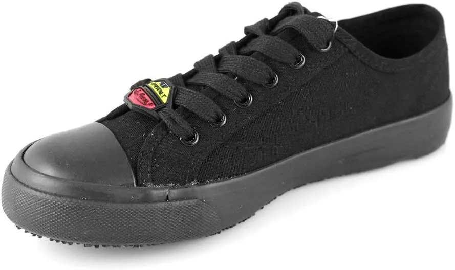 Laforst Womens Sunbrella Slip Resistant Skate Style Soft Toe Work Shoe   Free Socks