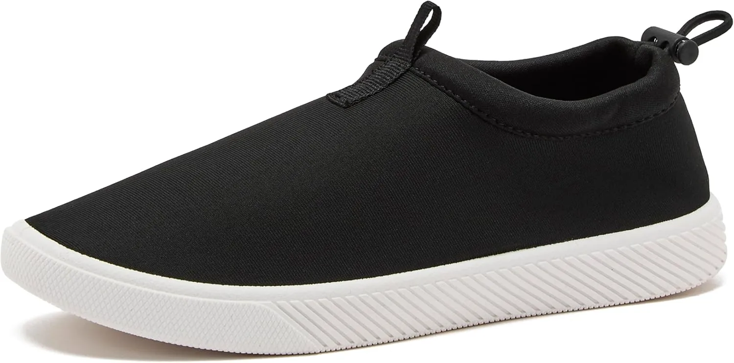 Lands' End Kids Water Shoes, Boys and Girls Water Shoes for Kids, Quick Dry Slip On Aqua Swim Shoes for Kids Pool or Beach, Purple Tie Dye or Navy Blue, Size 1 Little Kid to 7 Big Kid Youth