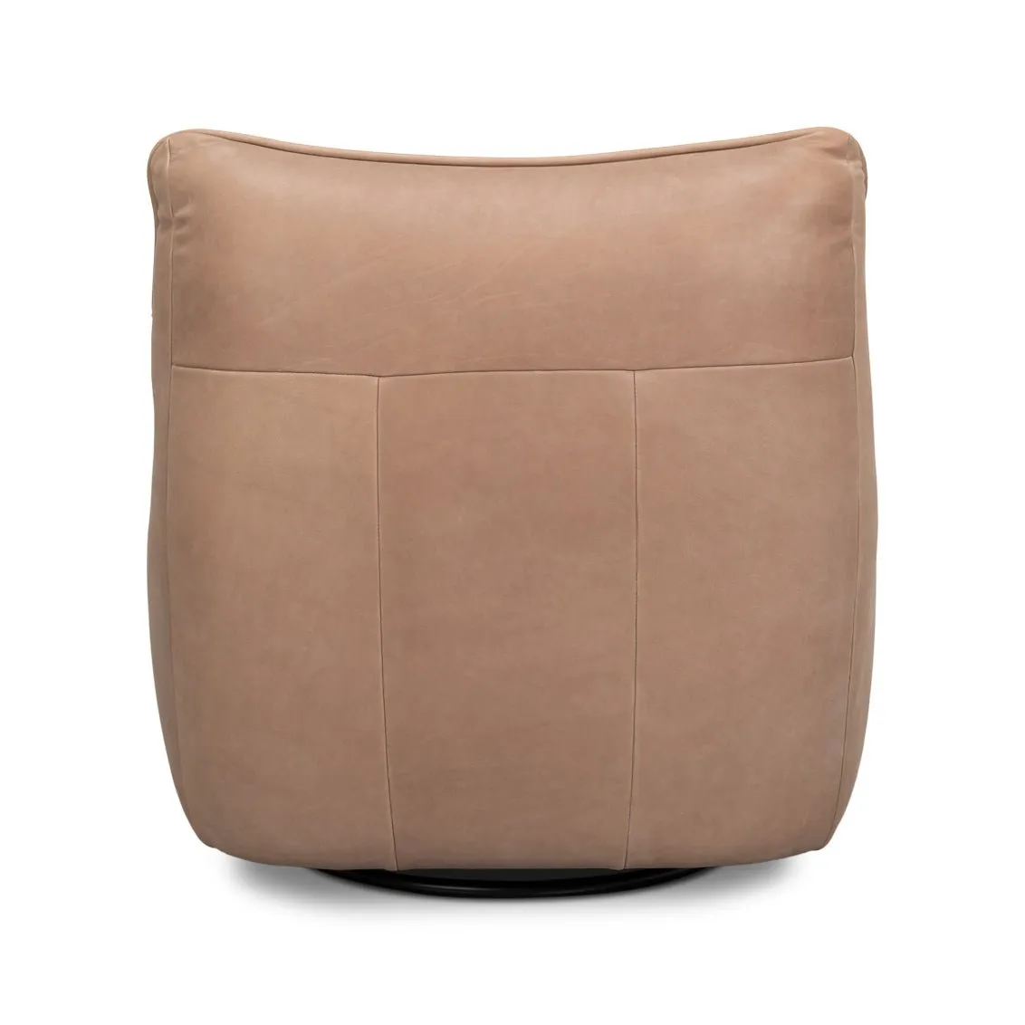 Leather Swivel Slipper Chair