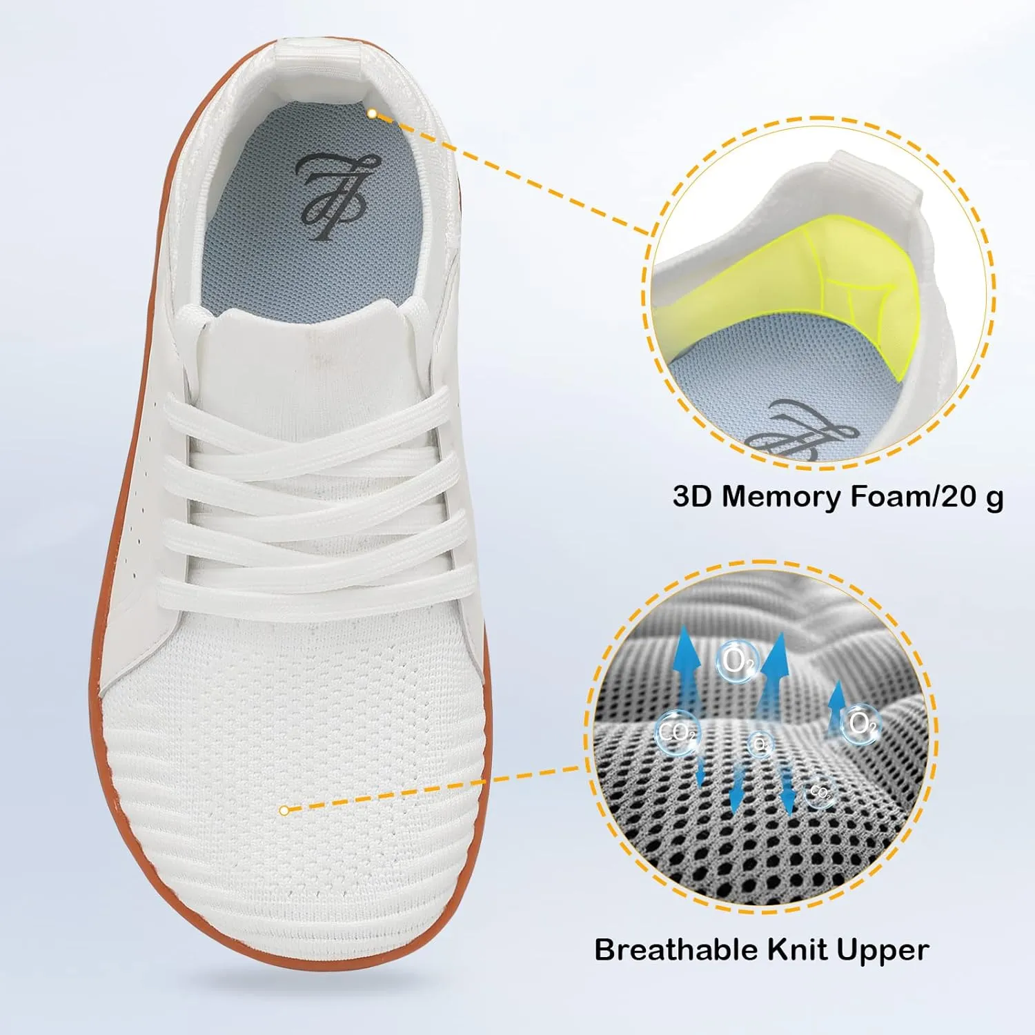 LeIsfIt Womens Walking Shoes Wide Toe Barefoot Shoes Breathable Minimalist Zero Drop Sneakers