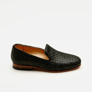 Leon Woven Loafer - Black