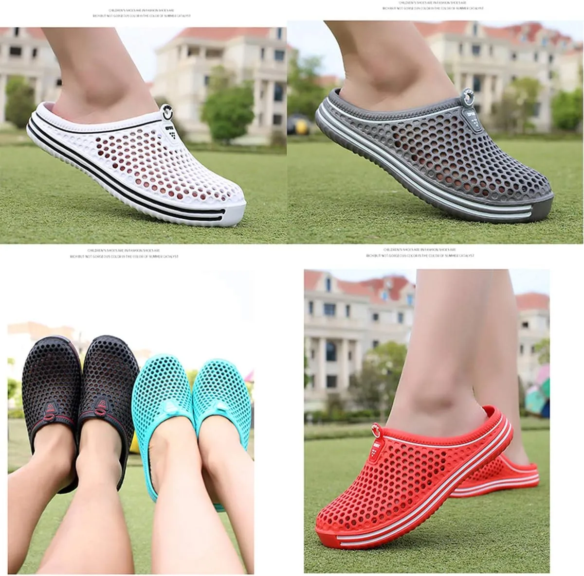 LIBINXIF Women Garden Clog Shoes,Men Breathable Slippers Beach Sandals Shower Water Walking Anti-Slip Shoes
