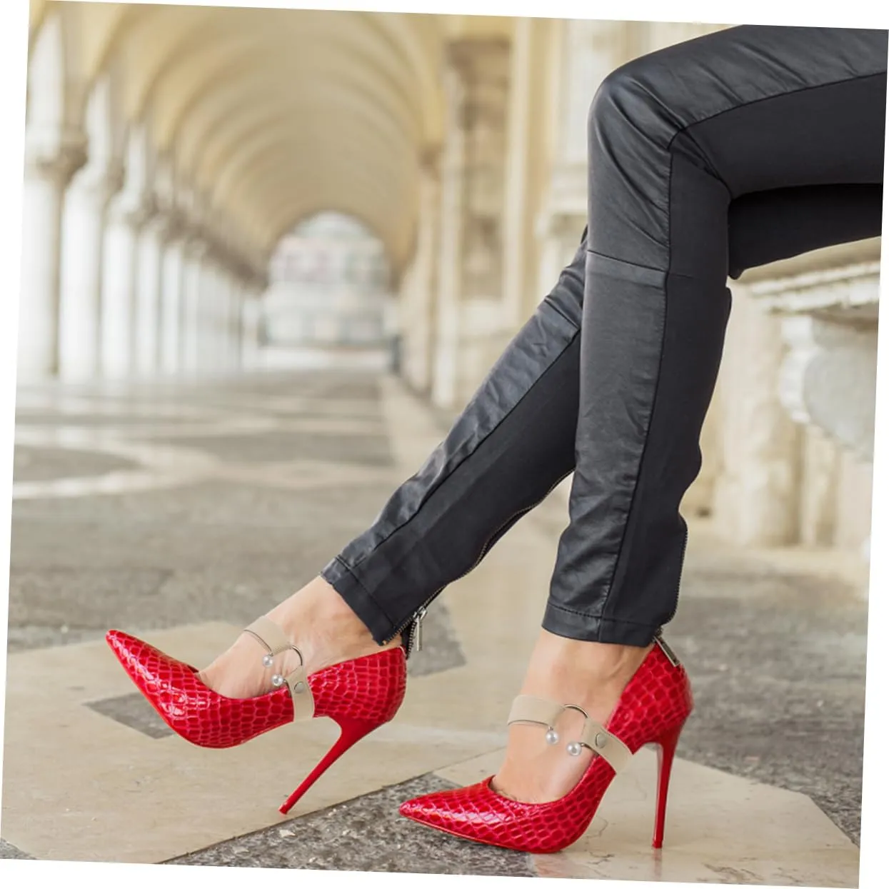 LIFKOME Shoelaces Fleecy Web for Feet Elasticated Shoe Straps Ladies Heels Adjustable Straps High Heel Shoe