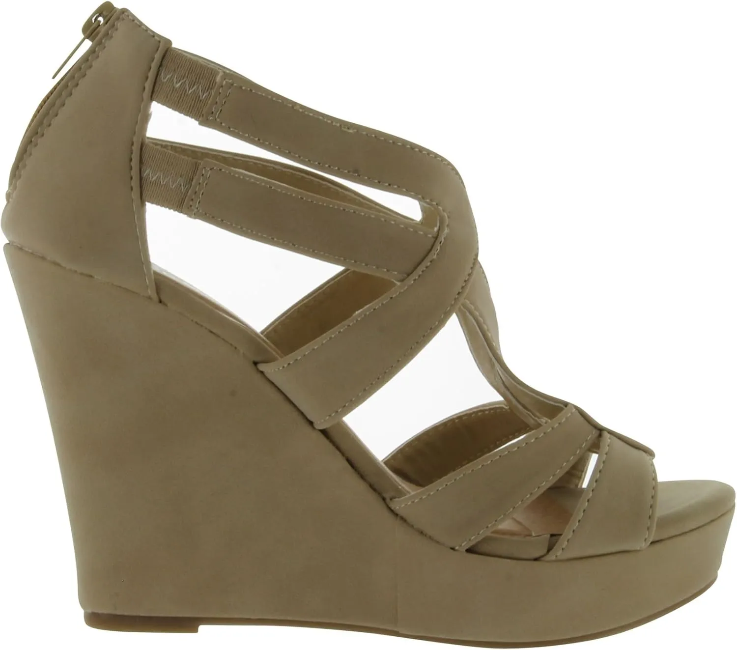 Lindy 03 Strappy Open Toe Platform Wedge