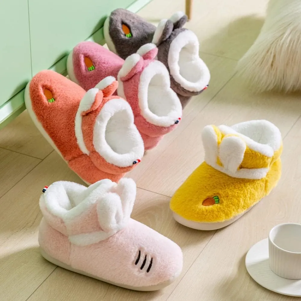 Lined House Shoes,Postpartum Package with Confinement Shoes, Soft-Soled Warm Maternity Shoes-Red_38-39,Breathable House Shoes