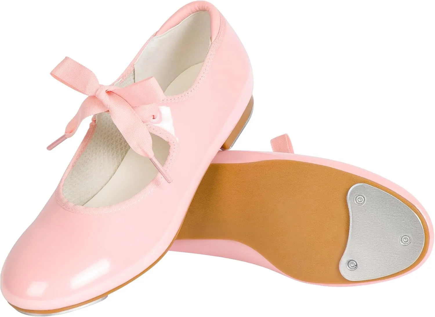 Linodes Economy Unisex-Child Lace Up Tap Shoe for Girls and Boys Tap Flat