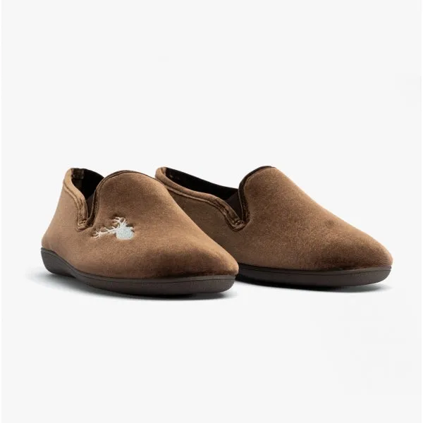 Lotus CLARENCE Mens Slippers Brown