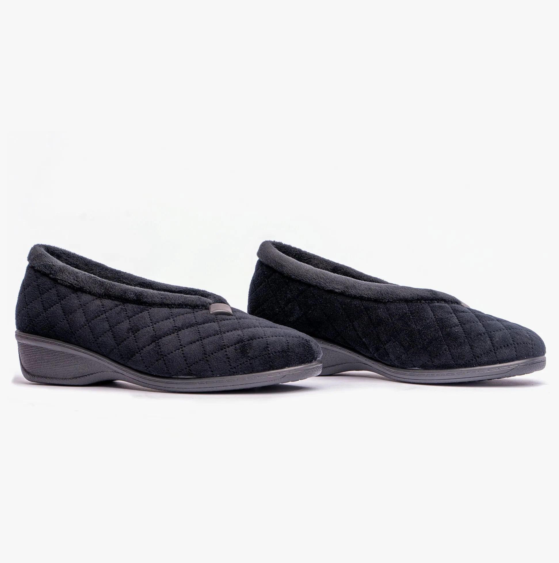 Lotus EADIE Womens Slippers Black