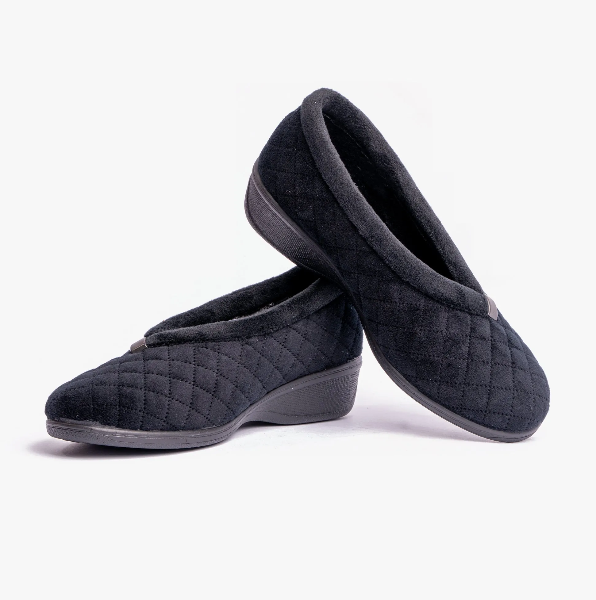 Lotus EADIE Womens Slippers Black