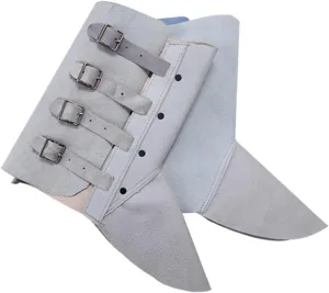 Lurrose 1Pair Welding Feet Cover Durable Cowhide Welding Protective Cover Lightweight Design with Buckle for Comfortable Use Essential Welder Accessory for Foot Protection