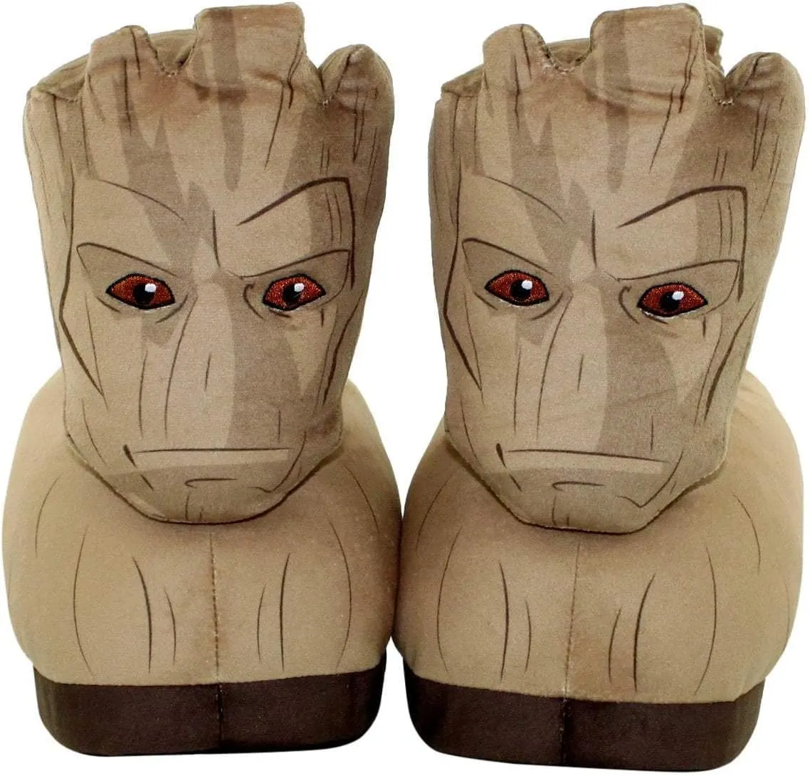 Marvel Slippers from Happy Feet - Officially Licensed Slippers for Kids & Adults - Superhero Character Slippers for Boys, Girls, Men, & Women - Happy Feet Mens & Womens Fluffy Slippers