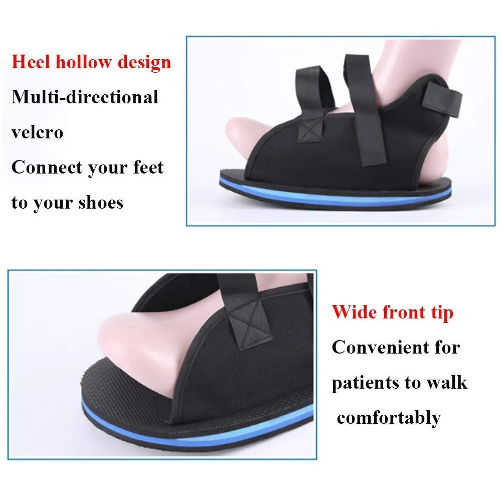 Medical Open Toe Plaster Cast Shoe Gypsum Shoe Foot Fracture Surgical Shoes Surgical Rehabilitation Shoes Toe Valgus Surgical Fixed Shoes for Stable Ankle Joints, Postoperative Recovery, Pain Relief