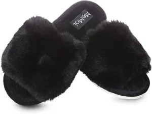 MeMoi The Bette Plush Open-Toe Slipper