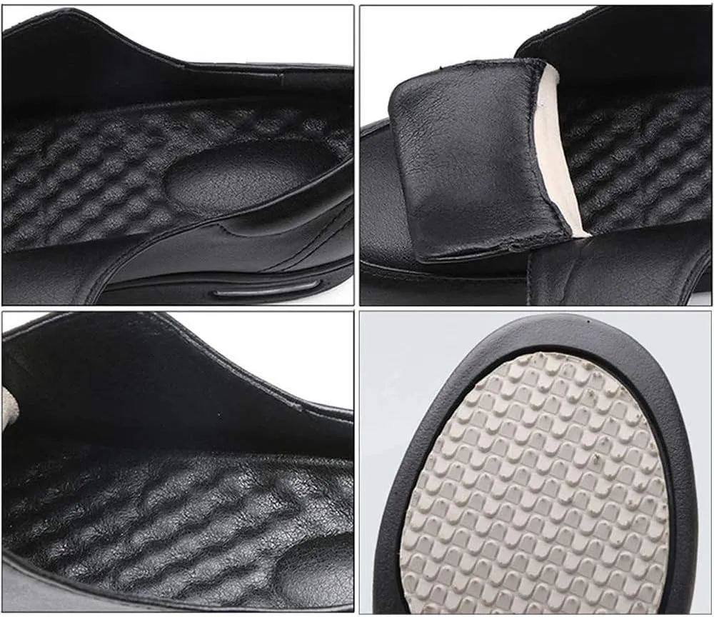 Memory Foam Air Cushion Elderly Shoes Edema Shoes, for Grandma Grandpa Elderly Walking Shoes, for Diabetic Arthritis Swollen Footwear,Black-36