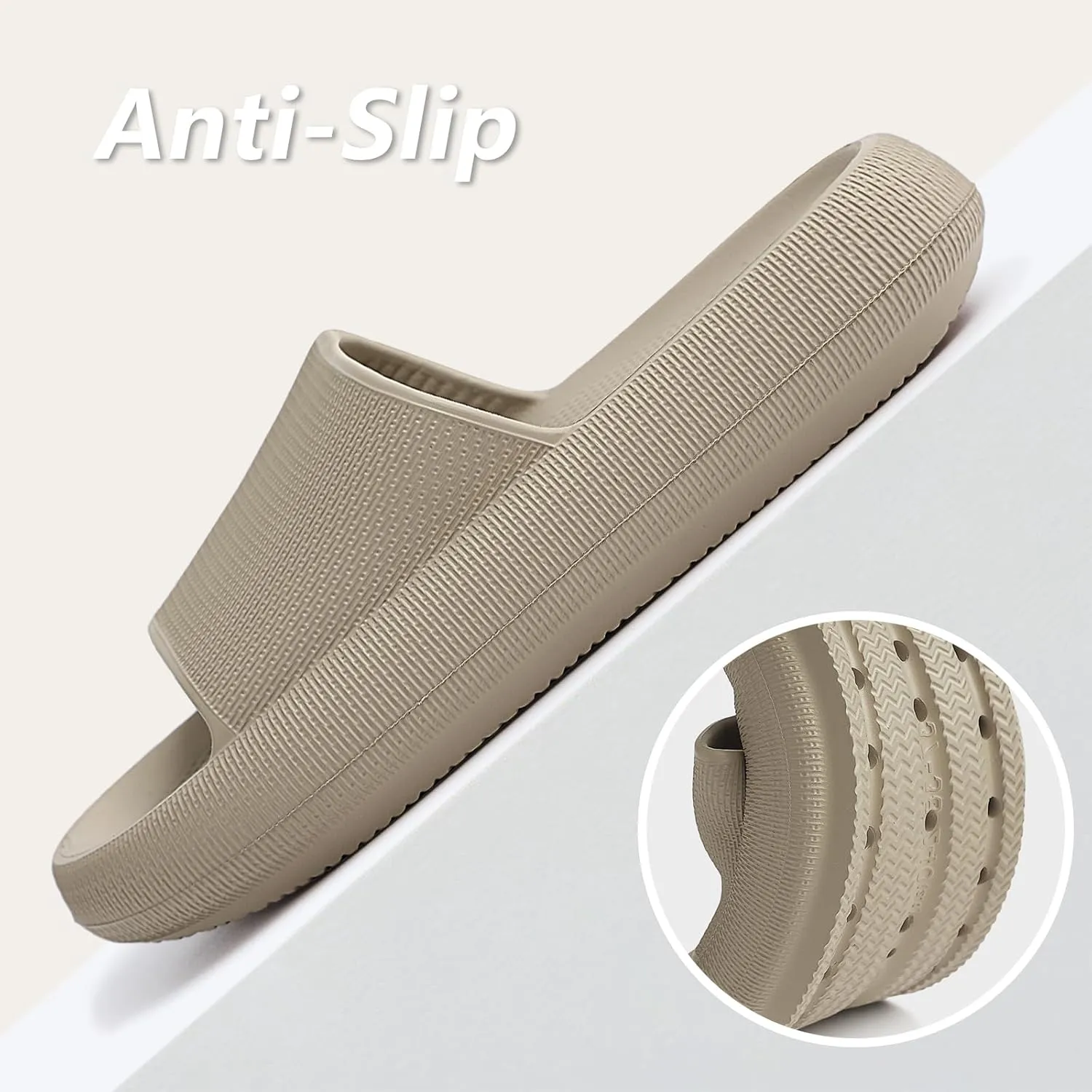 Menore Slippers for Women and Men Quick Drying, Parent-Child EVA Open Toe Soft Slippers, Non-Slip Soft Shower Spa Bath Pool Gym Beach House Sandals for Indoor & Outdoor