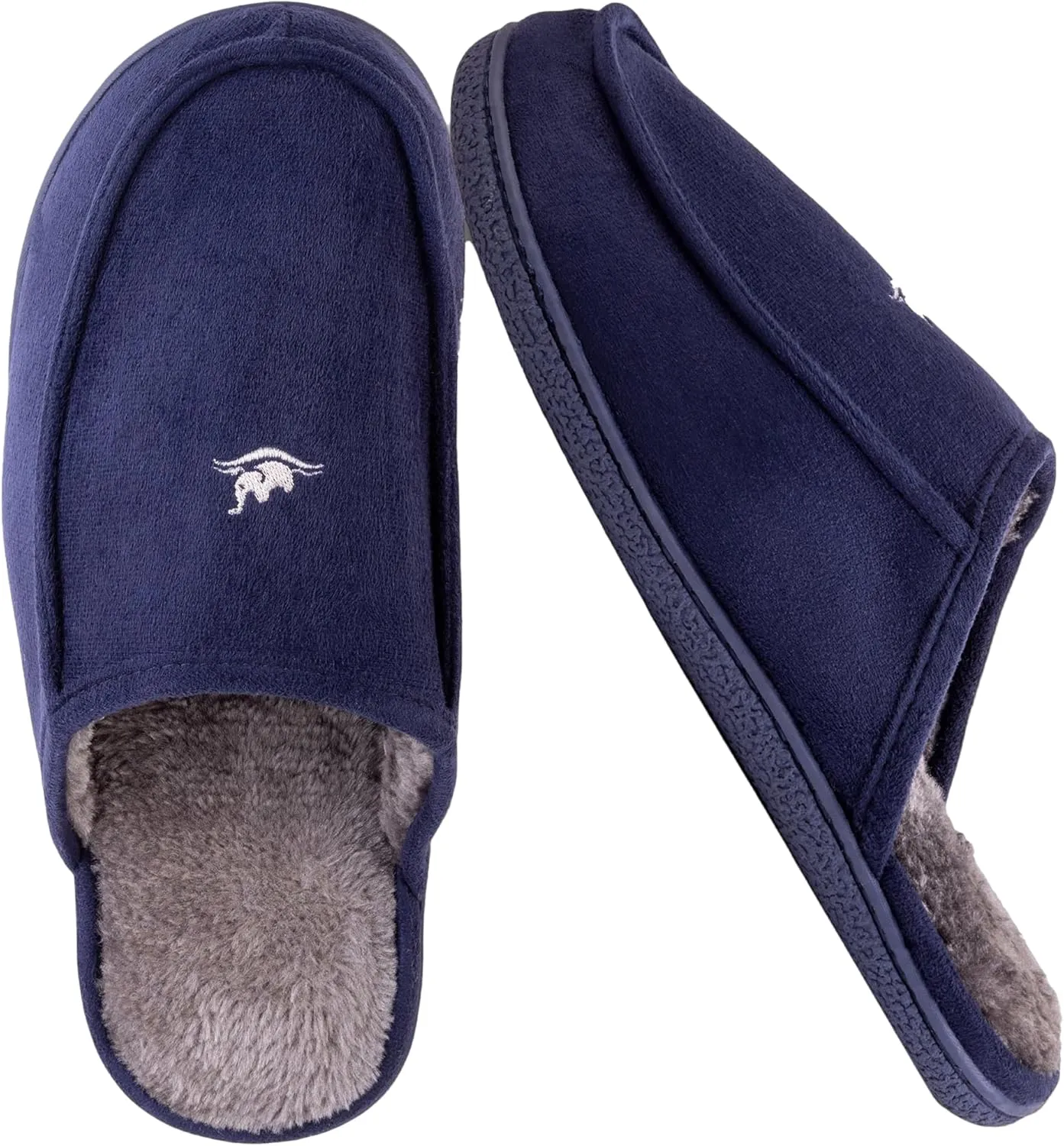 Men's 80D High Density Memory Foam House Slippers, Indoor Outdoor Slip On Clog House Shoes