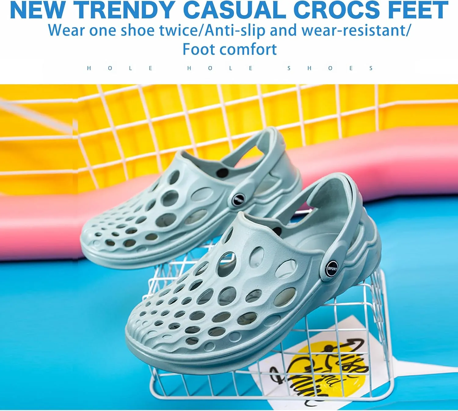 Mens and Womens Water Shoes for Beach, Pool and River, Quick-Drying Non-Slip Design