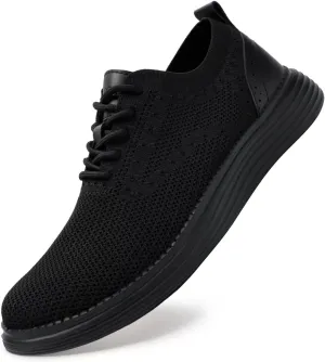 Men's Casual Dress Oxfords Shoes Mesh Lightweight Breathable Fashion Sneakers Business Walking Shoes