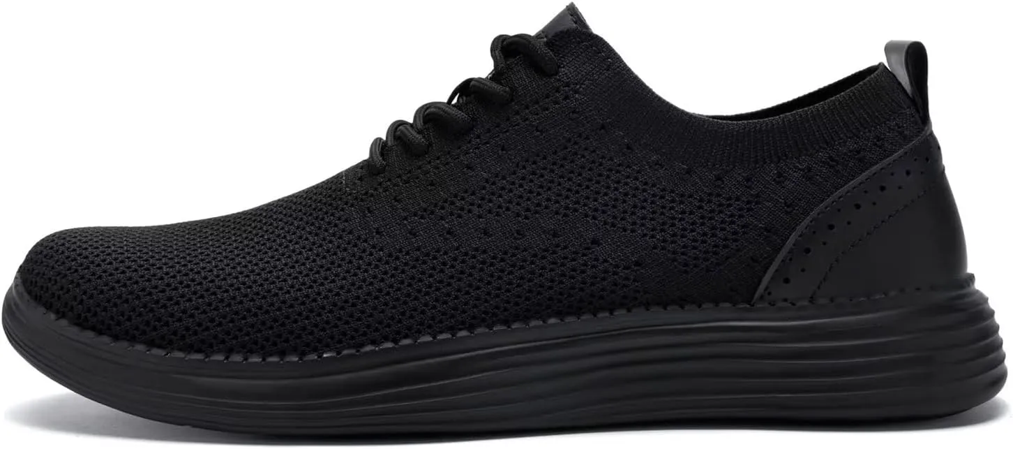 Men's Casual Dress Oxfords Shoes Mesh Lightweight Breathable Fashion Sneakers Business Walking Shoes