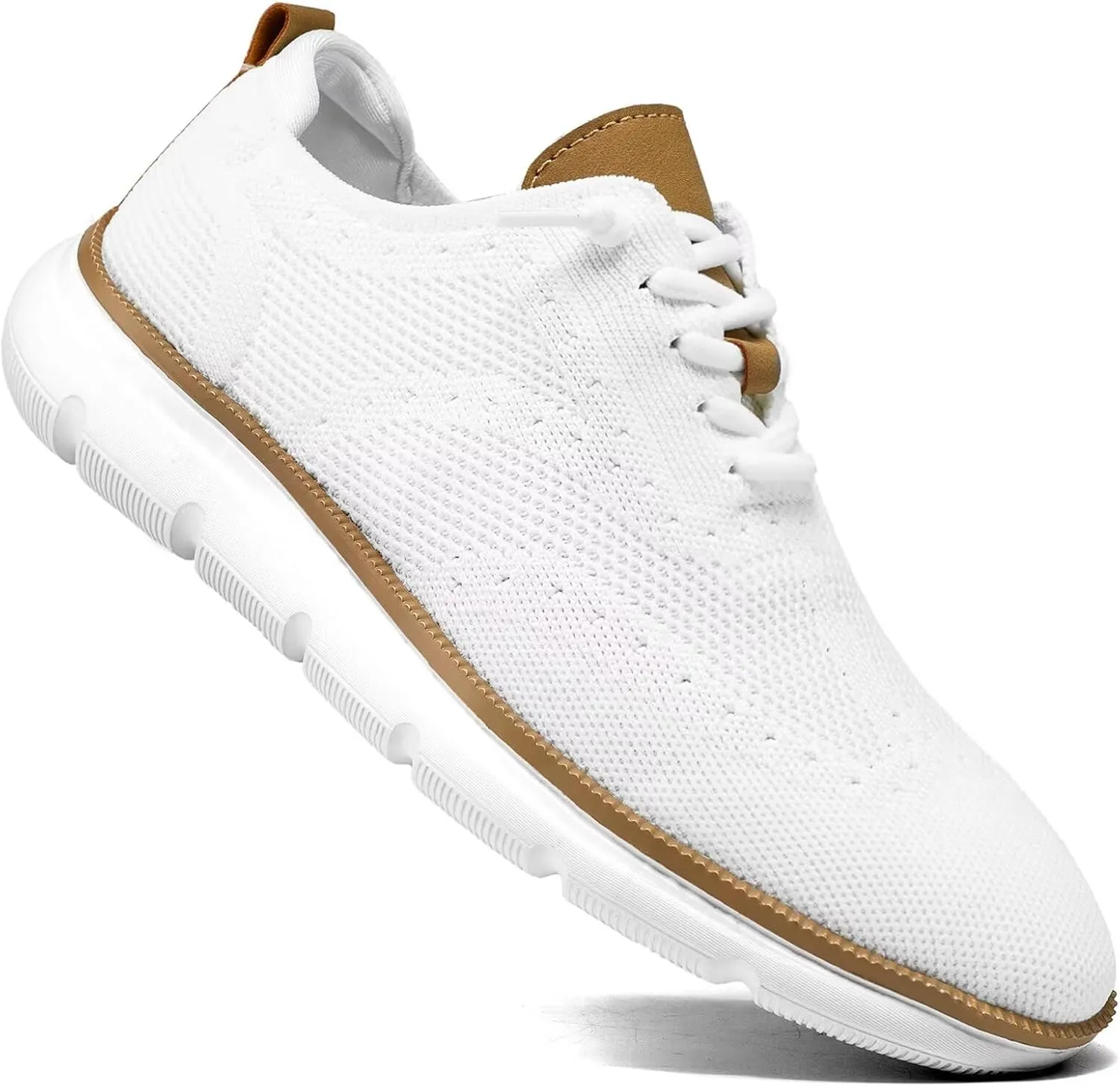 Men's Casual Fashion Sneakers Dress Oxfords Business Walking Shoes Mesh Work Comfortable Lightweight Soft Sole