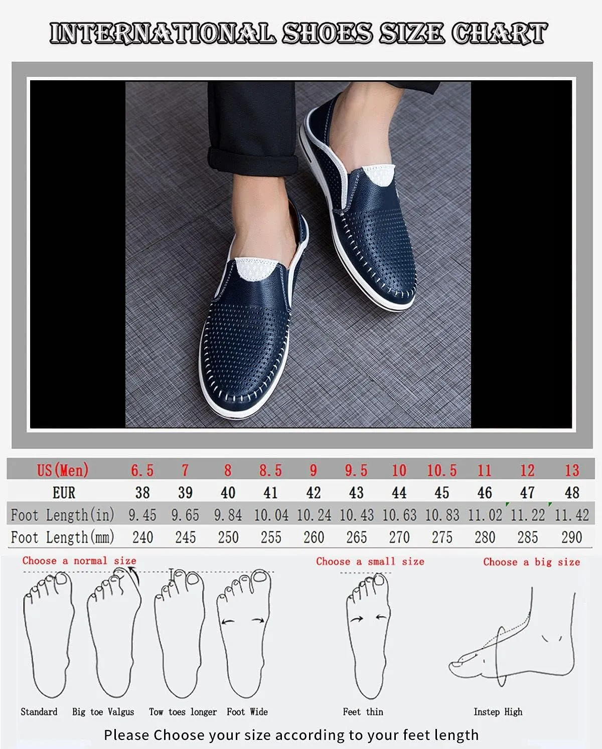 Men's Genuine Leather Loafers Shoes Fashion Slip-on Casual Soft Summer Driving Shoes