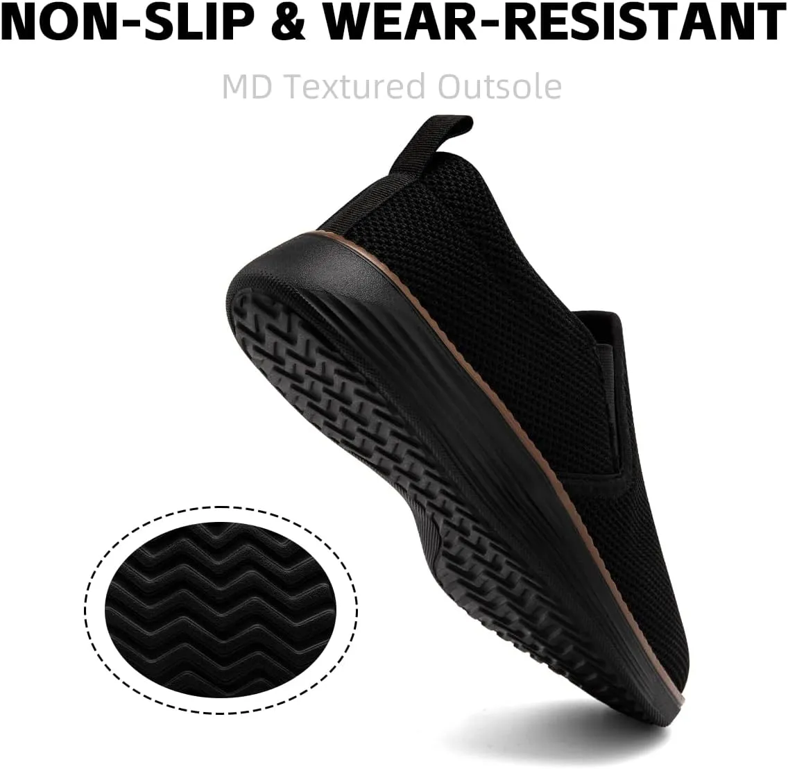 Mens Loafers Slip on Boat Shoes Non Slip Walking Sports Fashion Driving Casual Office Shoes Gym Lightweight Comfortable Sneakers