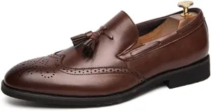 Men's Penny Loafers Tassels Casual Slip-On Shoes and Weeding Dress Shoes for Men