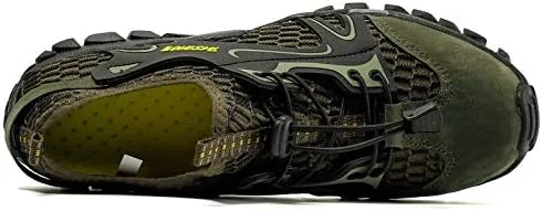 Mens Quick Dry Water Shoes, Mesh Hiking Trekking Outdoor Aqua Footwear, Camping, River Creek, Rainforest Hike,Beach