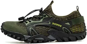 Mens Quick Dry Water Shoes, Mesh Hiking Trekking Outdoor Aqua Footwear, Camping, River Creek, Rainforest Hike,Beach