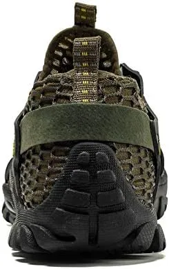 Mens Quick Dry Water Shoes, Mesh Hiking Trekking Outdoor Aqua Footwear, Camping, River Creek, Rainforest Hike,Beach