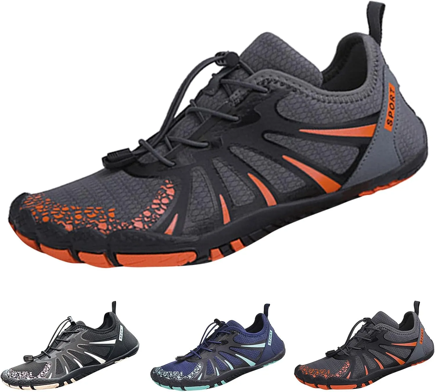 Men's Quick Drying Wading Shoes Summer Swim Sports Socks Shoes for Boating Diving Fishing Breathable Surfing Shoe