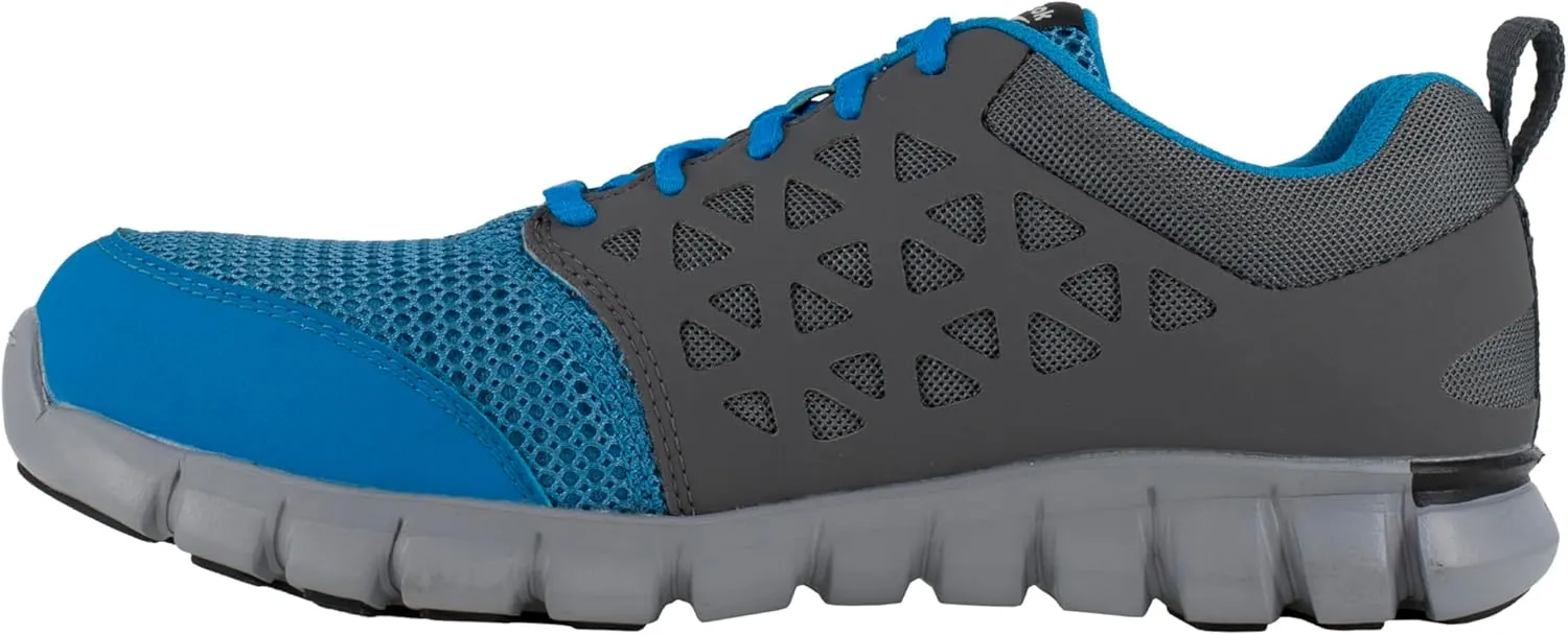 Mens Rb4040 Mens Sublite Cushion Work Athletic Alloy Toe Shoe Blue and Grey