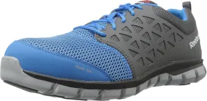 Mens Rb4040 Mens Sublite Cushion Work Athletic Alloy Toe Shoe Blue and Grey