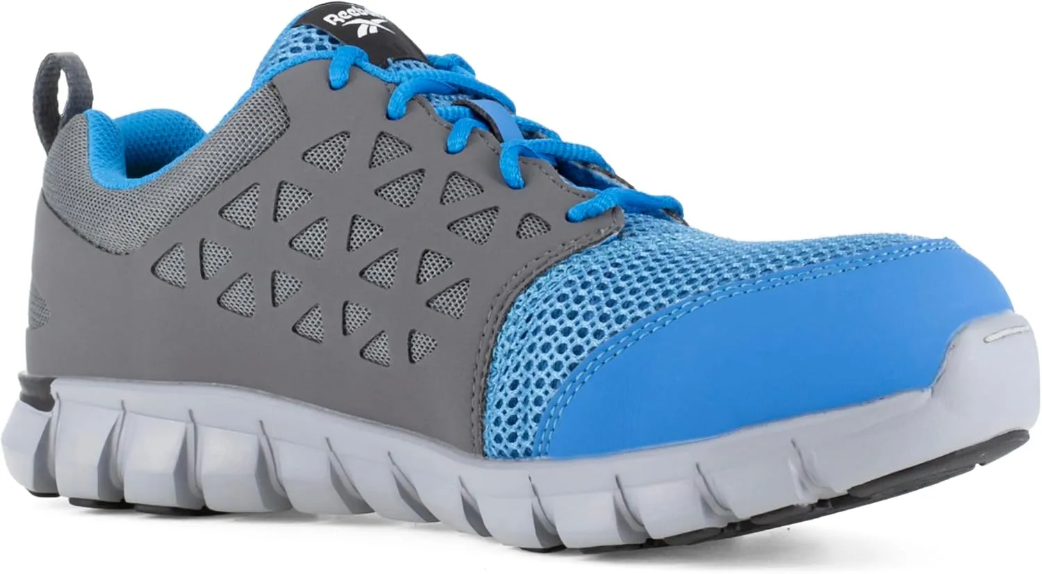 Mens Rb4040 Mens Sublite Cushion Work Athletic Alloy Toe Shoe Blue and Grey