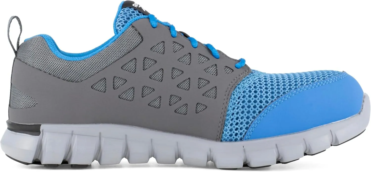 Mens Rb4040 Mens Sublite Cushion Work Athletic Alloy Toe Shoe Blue and Grey