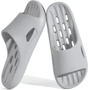 Mens Shower Shoes With Holes Dry Quickly Bath Slippers Womens Non Slip Indoor Home Bedroom Pool Spa Guest College Dorm