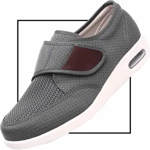 Men's Slip-On Loafers for Swollen Feet | Lightweight Canvas Walking Shoes with Memory Foam | Comfortable Casual Driving Slippers