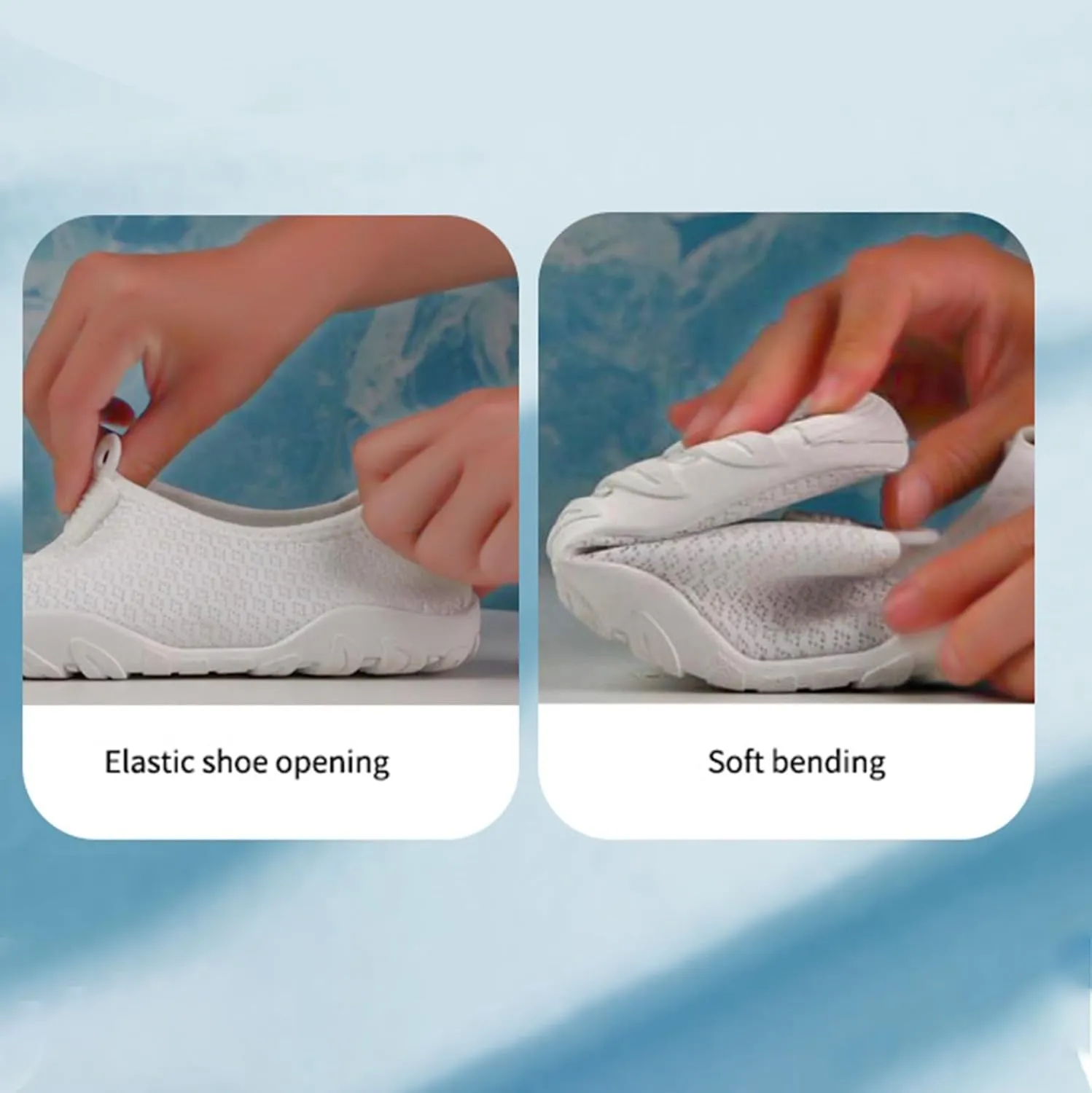 Mens Water Shoes Wide Width Quick Drying Slip On for Water Sports Travel Walk