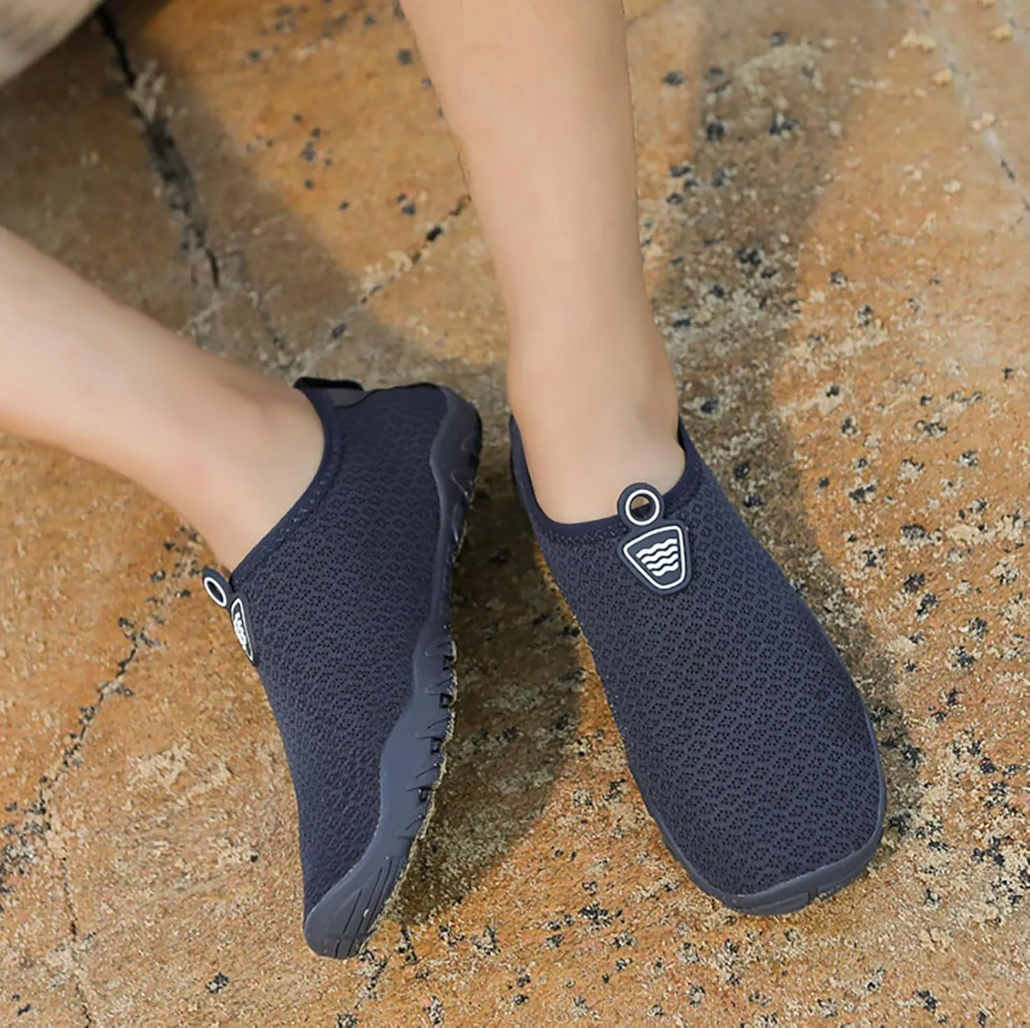 Mens Water Shoes Wide Width Quick Drying Slip On for Water Sports Travel Walk