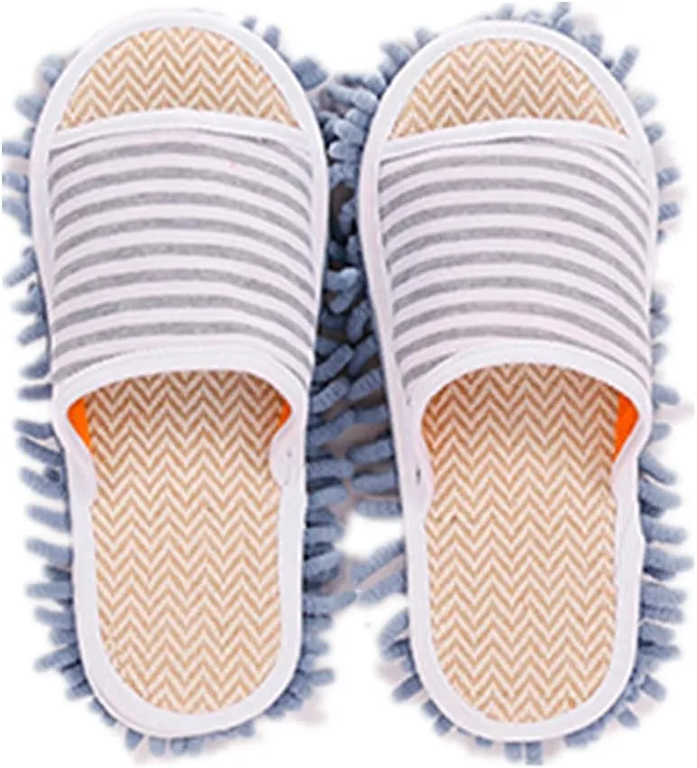 Microfiber Slippers Floor Cleaning Mop House Dust Detachable Mopping Shoes Cleaning Tool Unisex Open Toe