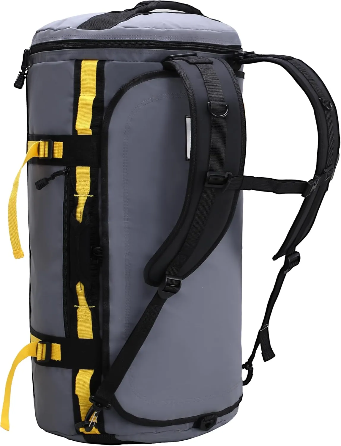 MIER Large Duffel Backpack Sports Gym Bag with Shoe Compartment, Heavy Duty and Water Resistant, Gray, 45L