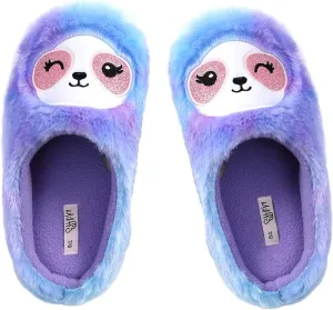 Millffy Soft Fuzzy Animal Slippers Mother Daughter Sloth Foot Pals Rainbow Unicorn Slippers for Girls Women