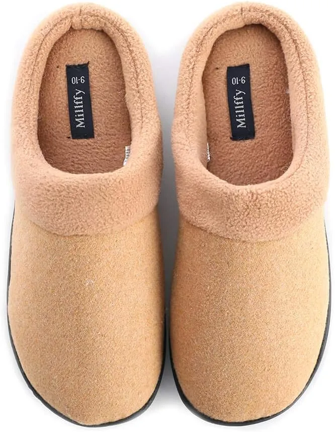 Millffy Unisex Memory Foam Slipper|Women's Cozy Slippers|Fuzzy Wool-Like Fleece House Shoes| Man's Indoor Outdoor Comfy Slippers