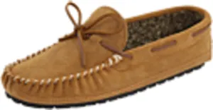 Minnetonka Men's Casey Slipper Cinnamon Suede 11 EE US