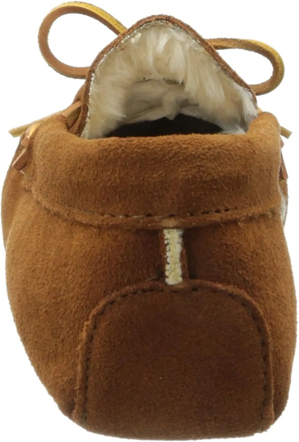 Minnetonka Men's Pile Lined Soft Leather Sole Slipper